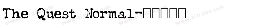 The Quest Normal字体转换